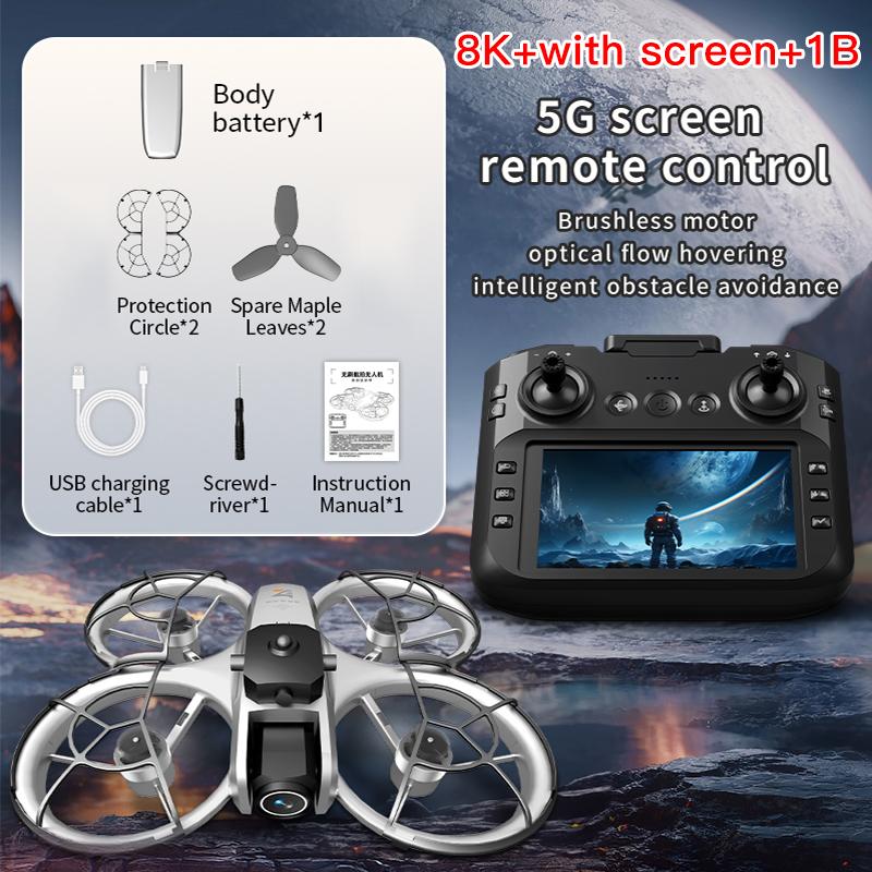 2026 New Z4 Mini Drone 4K HD Camera Aerial Photography Brushless Motor Optical Flow Positioning Large Screen Rc Quadcopter Toys Gift