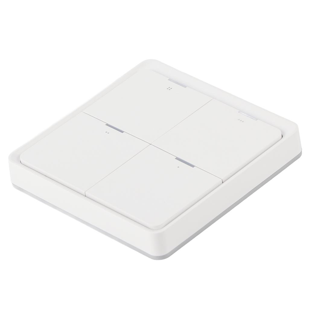 Drahtloser Szenenschalter Intelligenter 4-fach Panel Wandschalter Mobile Telefon APP Steuerung für ZigBee