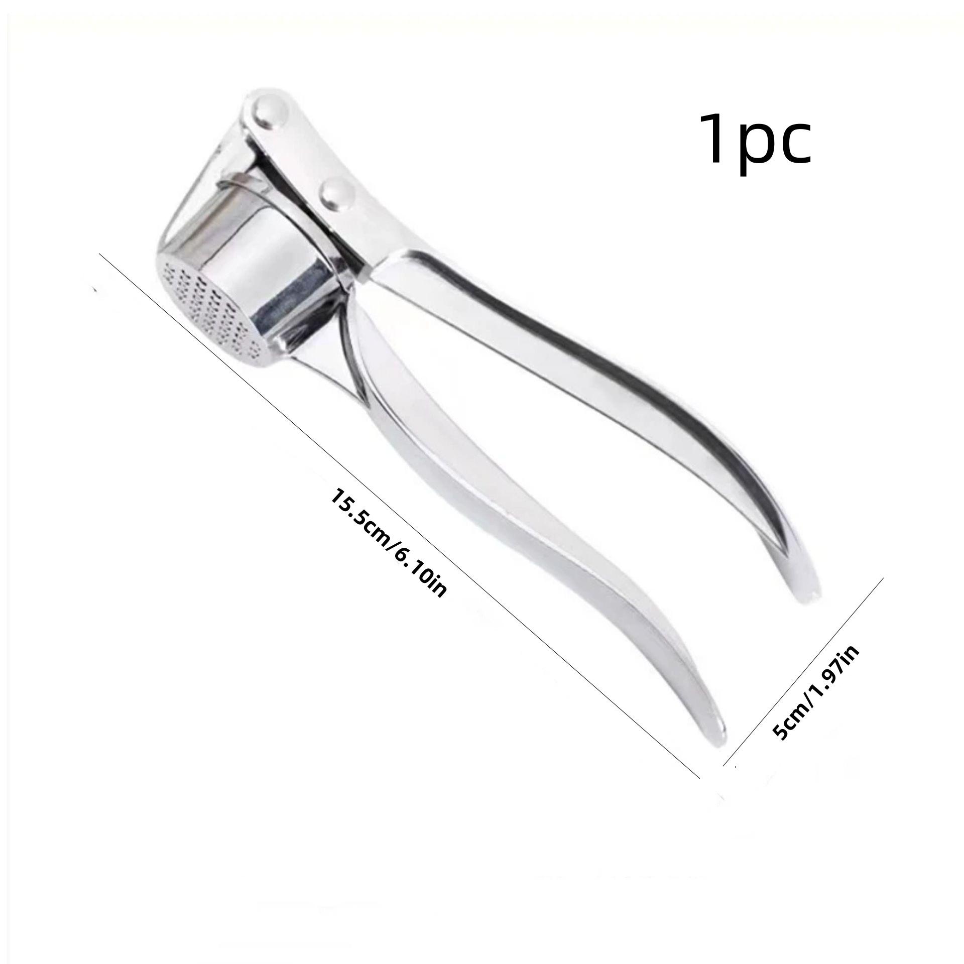 

1pc/2pcs Stainless Steel Garlic Press Manual Garlic Peeler Kitchen Gadget Household Garlic Crusher