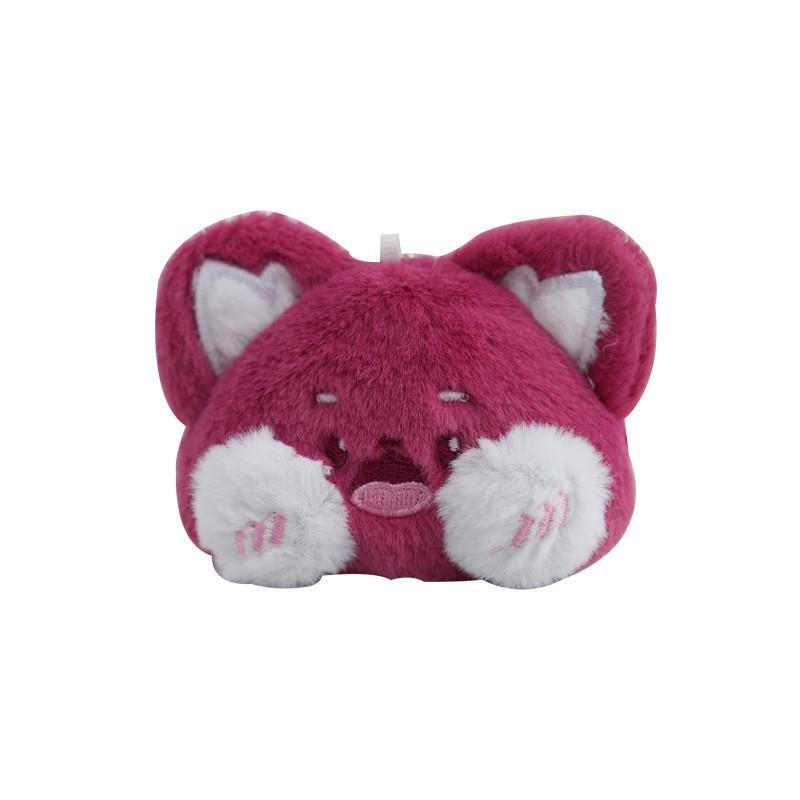 Adorable Cartoon Plush Cat Keychain Cute Stuffed Animal Charms Whimsical Gift