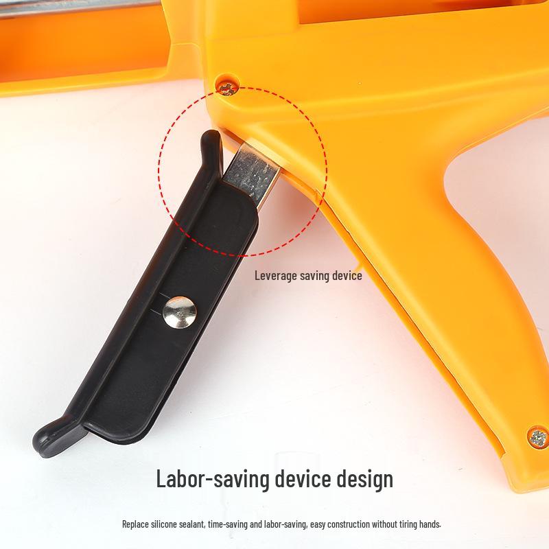 Labor-Saving Double-Tube Manual Tile Grout Gun