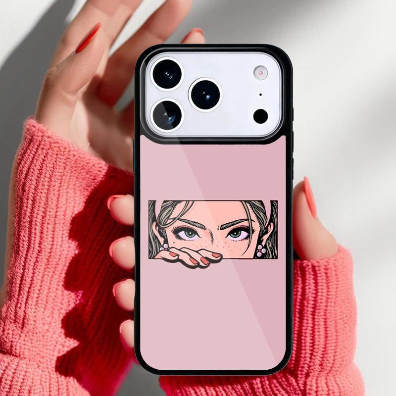 Pop Art Anime Girl Aesthetic Phone Case for iPhone 17 Air 16e 15 14 13 Pro Max Back Cover for 12 11 Pro Coque