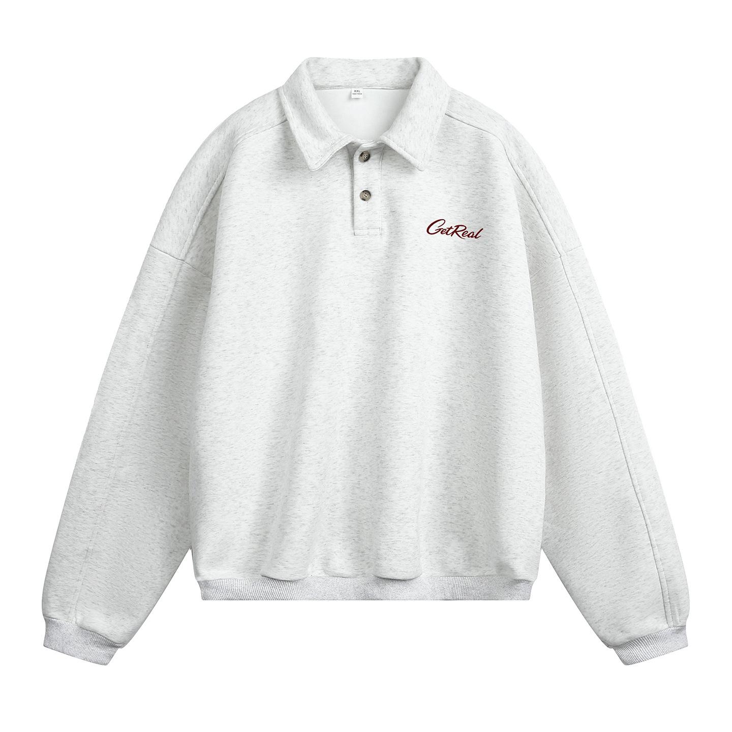 

Мужские поло с воротником, повседневные поло с длинным рукавом, рубашки-пуловеры на пуговицах, однотонные рубашки для гольфа, весенне-осенние топы, толстовки для мужчин M