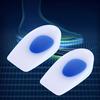1 Pair Silicon Gel Heel Cup Cushion Heel Support Insoles Pad 2 Sizes