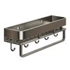 Bathroom Storage Rack Non Perforated Wall Mounted Towel Rack Bathroom Washbasin Cosmetics Storage Rack Wrought Iron Material