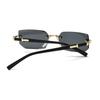 Trendy Rimless Sunglasses for Men Women Fashion Frameless Rectangle Sun Glasses Retro Shades Summer Traveling UV400 Eyewear
