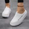Women Casual Shoes Slip On Loafers Fashion Comfortable Breathable Slippers Female Platform Height-Increasing Footwear