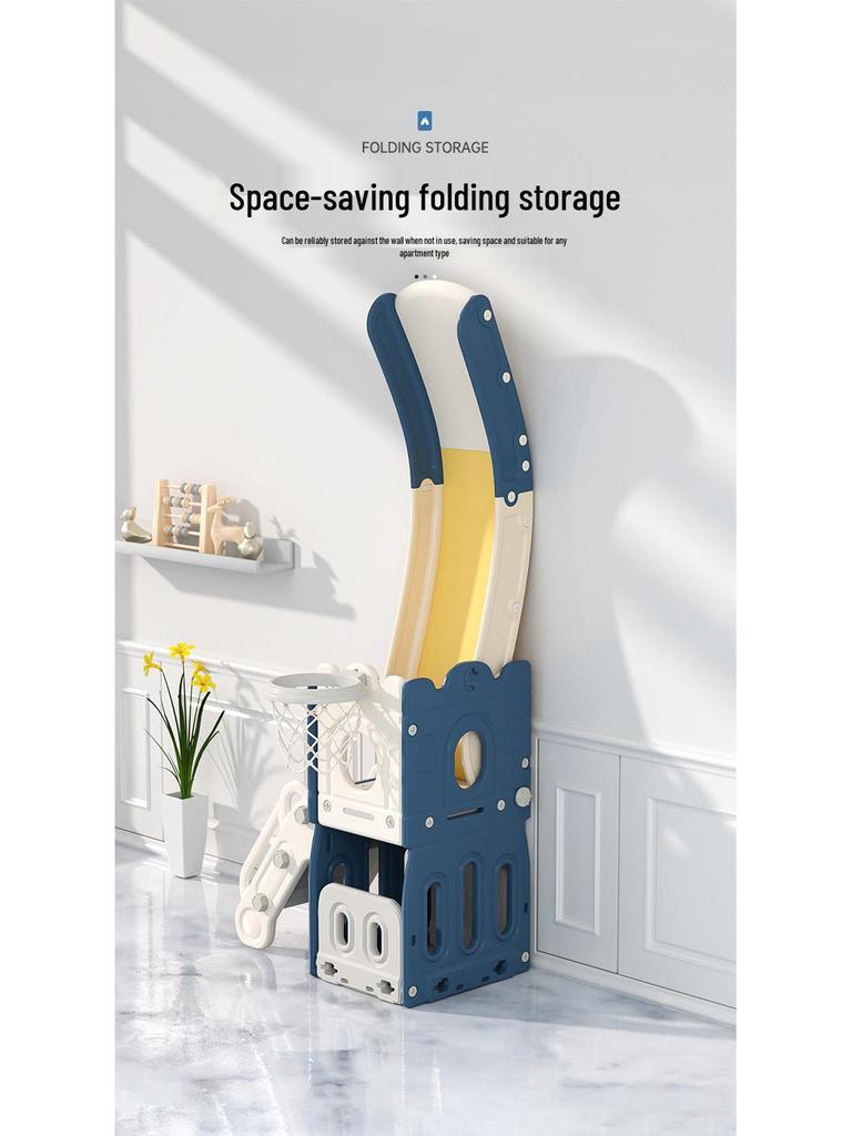 Multifunctional Indoor Play Slide and Swing Set for Kids