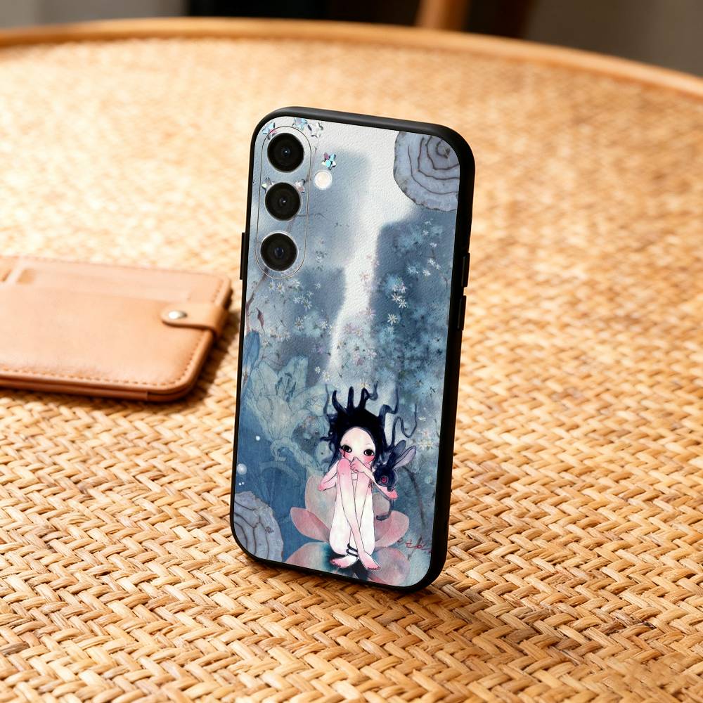 A-Art E-Essay-A-Aya T-Takano  Phone Case For Samsung  A73,A21s,A22,A31,A32,A52,A53,A71,A80,Soft Black Shell