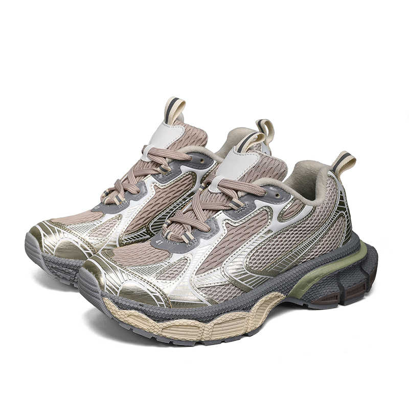 Fashion With Holes Chunky Fashionable Men's Footwear Mens Boots Size 45 Shoes High Sneakers Husband Sport Universal Brands High-end