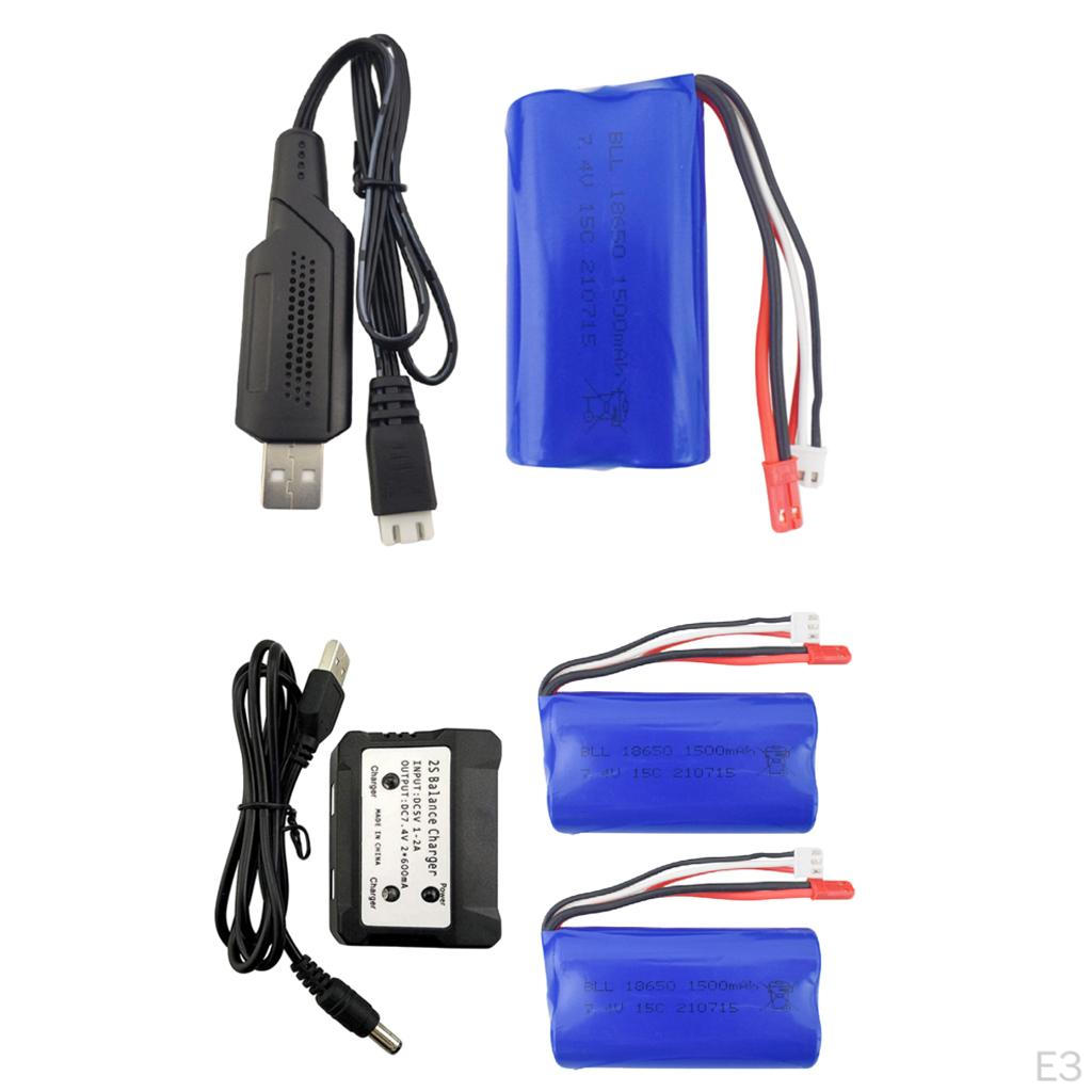 7.4V 1500mAh Lithium Batteries for UD1601 UD1602 SG1603 SG1604 RC Car 1pc