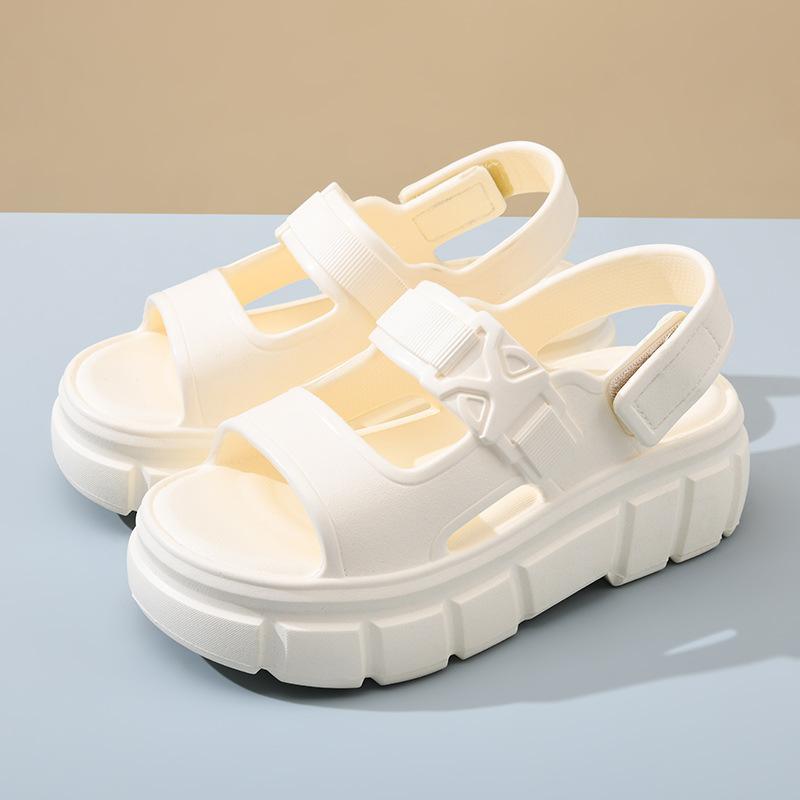 

Platform sandals women s summer outer wear heightening non-slip breathable slippers EVA versatile wear-resistant non-smelly feet beach sandals 35-36 білий