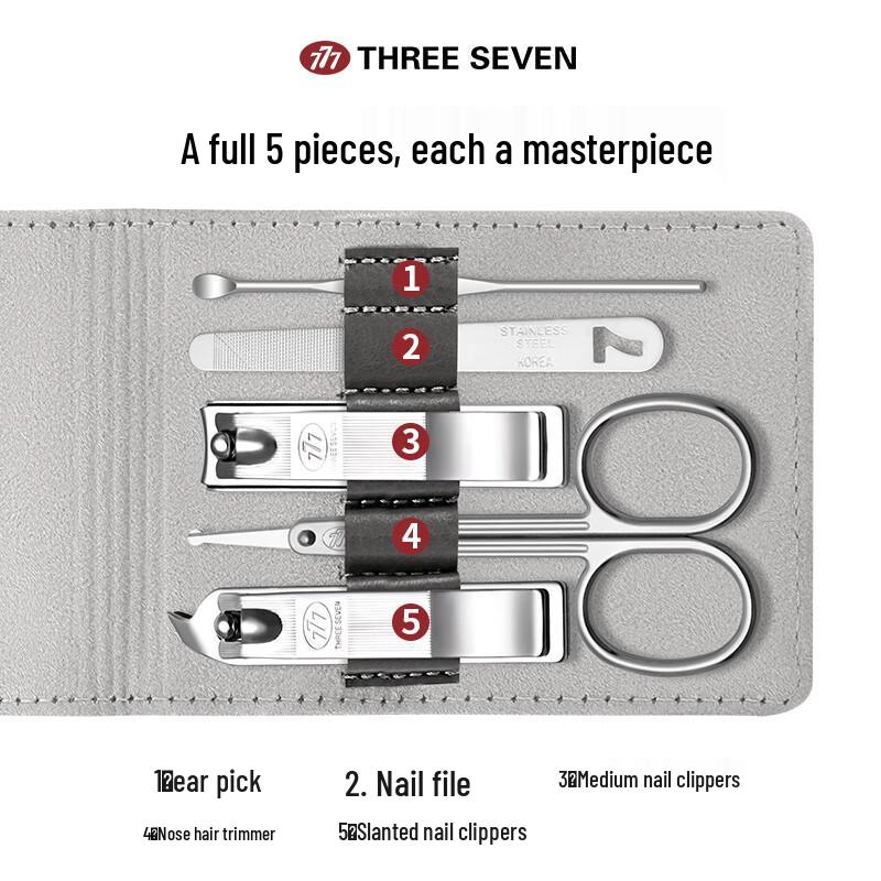 THREE SEVEN 5-Piece Grooming Kit