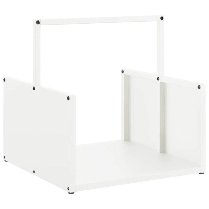 VidaXL Firewood Rack White 40x40x40 Cm 864272