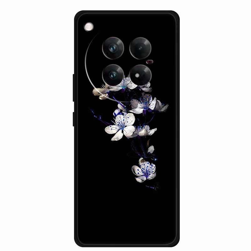 For Infinix Zero 40 5G Case Black Silicone TPU Painted Planet Cover Luxury Animal Case For Infinix Zero 40 4G Luxury FlowerFunda