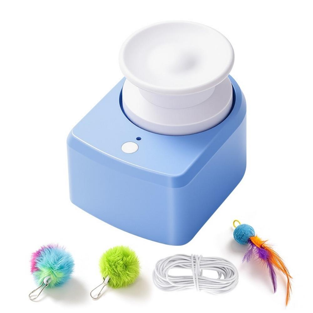 Automatic Cat String Chasing Toy Wireless Interactive Cat Toy Funny Cat Race Toy Cat Entertainment