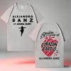 Men Gray Crew Neck Tshirt Front Silhouette Graphic Back Heart Letter Print Short Sleeve Casual Unisex Streetwear Tops