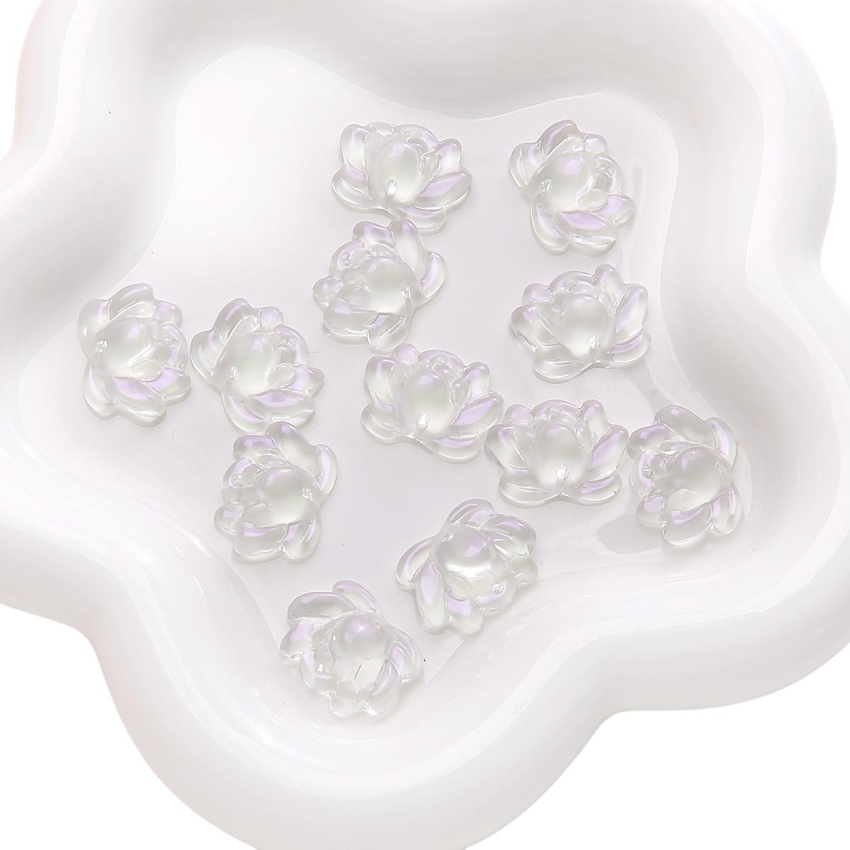 

21x16 мм 5 шт./пакет Стеклянные бусины лотоса с двойным отверстием DIY браслет ожерелье серьги ювелирные изделия аксессуары 21x16mm 5pcs/bag