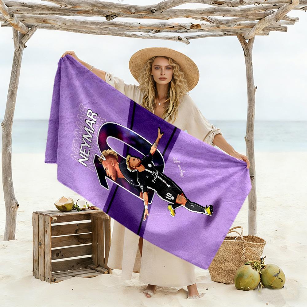 Neymar S Dynamic Celebration Beach Towel High Absorbency & Quick-Dry Comfortable Lightweight