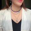 Candy-Colored Bead Necklace Color Acrylic Bead Necklace Summer Beach Sweet Clavicle Chain Women Girl Vacation Jewelry