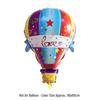 Rainbow Parachute Hot Air Balloon Birthday Decoration Foil Balloons