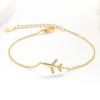 Bracciale Aereo Eco-friendly Elegante Intarsiato di Diamanti: Un design unico e minimalista che esalta la personalità per l'uso quotidiano.