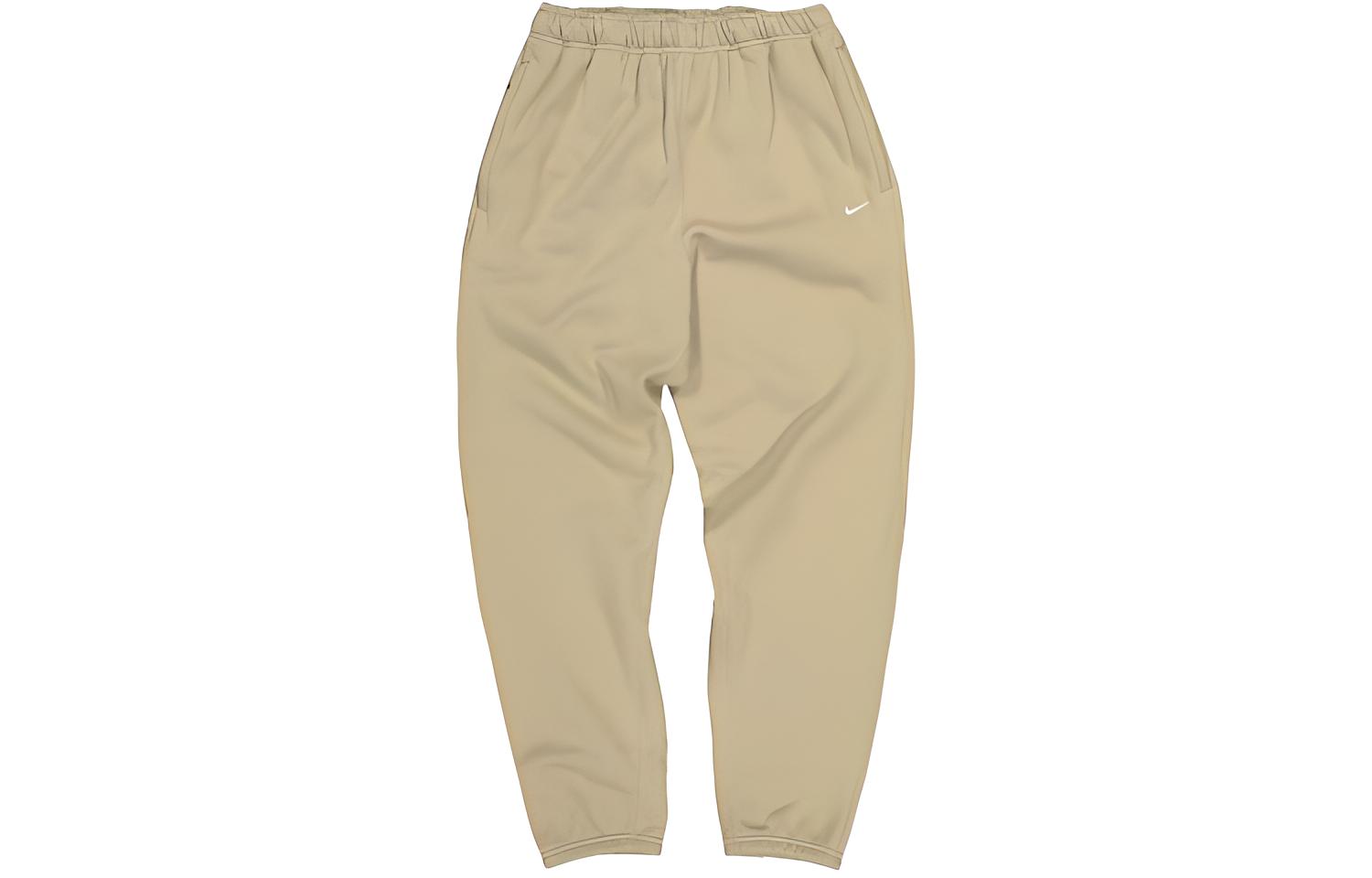 Nike Knitted Sweatpants Men s Khaki Moderate Straight Fit Pants CD6394-247 XL