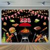 BBQ Backdrop Backyard BBQ Summer Barbecue Picnic Outdoor Birthday Party Decoration Banner Photography Background Photo Booth