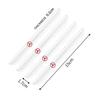 4PCS Car Accessories Door Anti-collision Strip Decoration For Mercedes Benz C180 C200 C260 C300 W108 W124 W126 W140 W168 W169