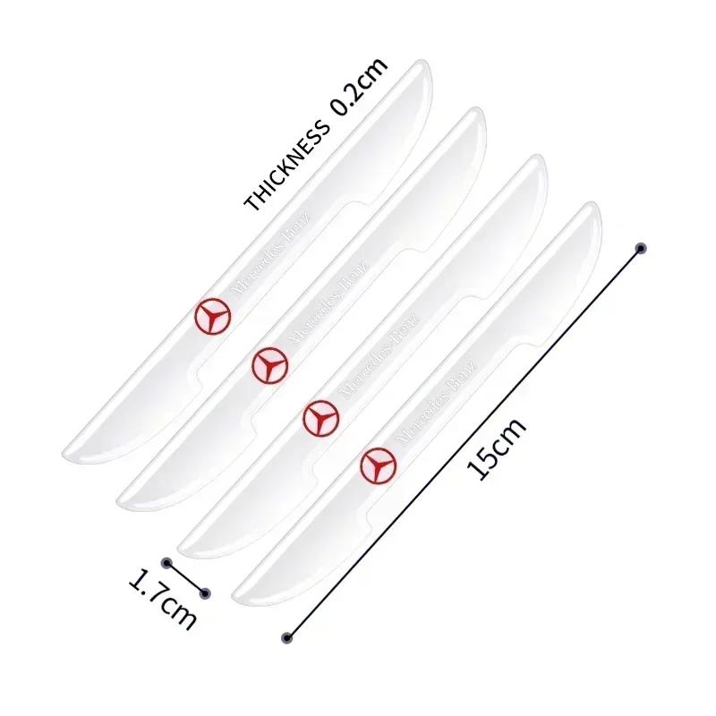 4PCS Car Accessories Door Anti-collision Strip Decoration For Mercedes Benz C180 C200 C260 C300 W108 W124 W126 W140 W168 W169