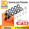 5Pcs Camera Lens Protector Glass For iPhone 15 14 13 12 11 16 17 Pro Max Mini Camera Protective Glass Film For iPhone 16 15 Plus 4