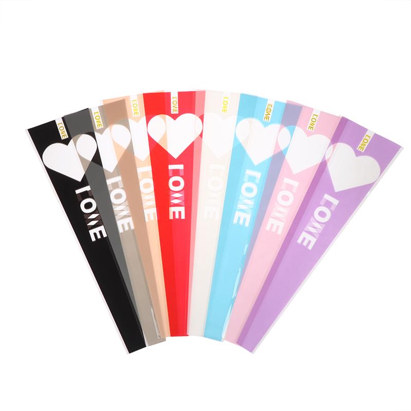 20/50Pcs Plastic Single Rose Sleeve Flower Package Bouquet Package Valentine's Day With Clear Flower Packaging Bag Party Decor