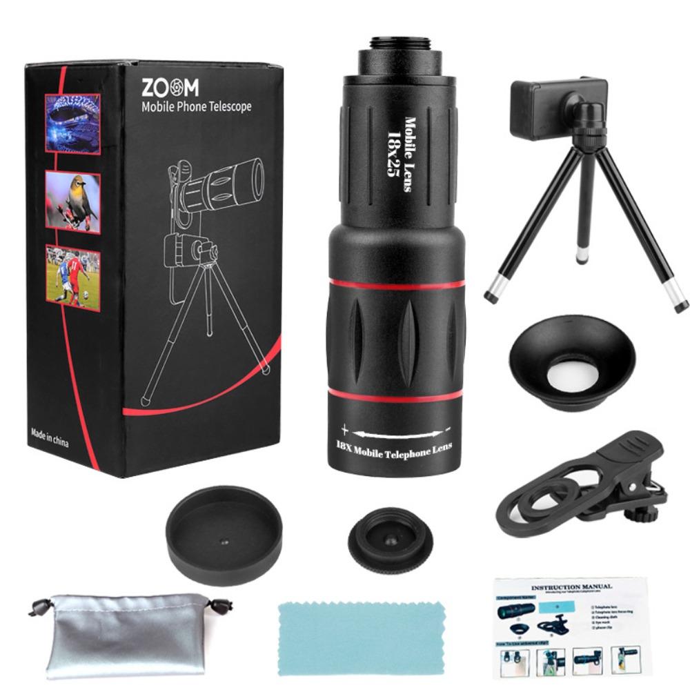 18 Times Zoom Camera Lens External Mobile Phone Camera Telescope  Concert