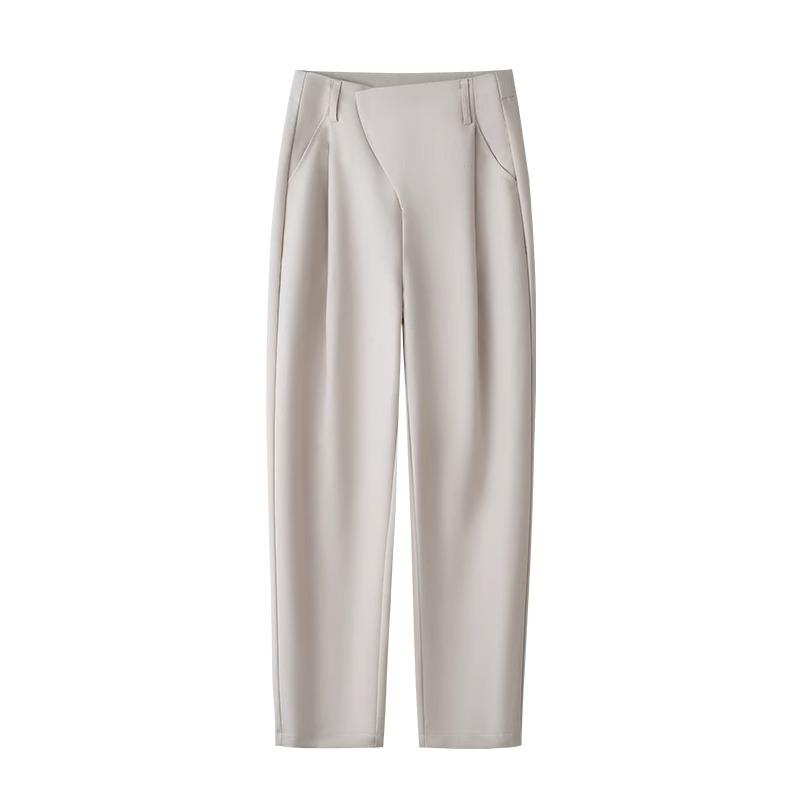 2024 Summer Women's High Waist Slimming Harem Pants - New Fashion Temperament, Casual Draping Cigarette Style