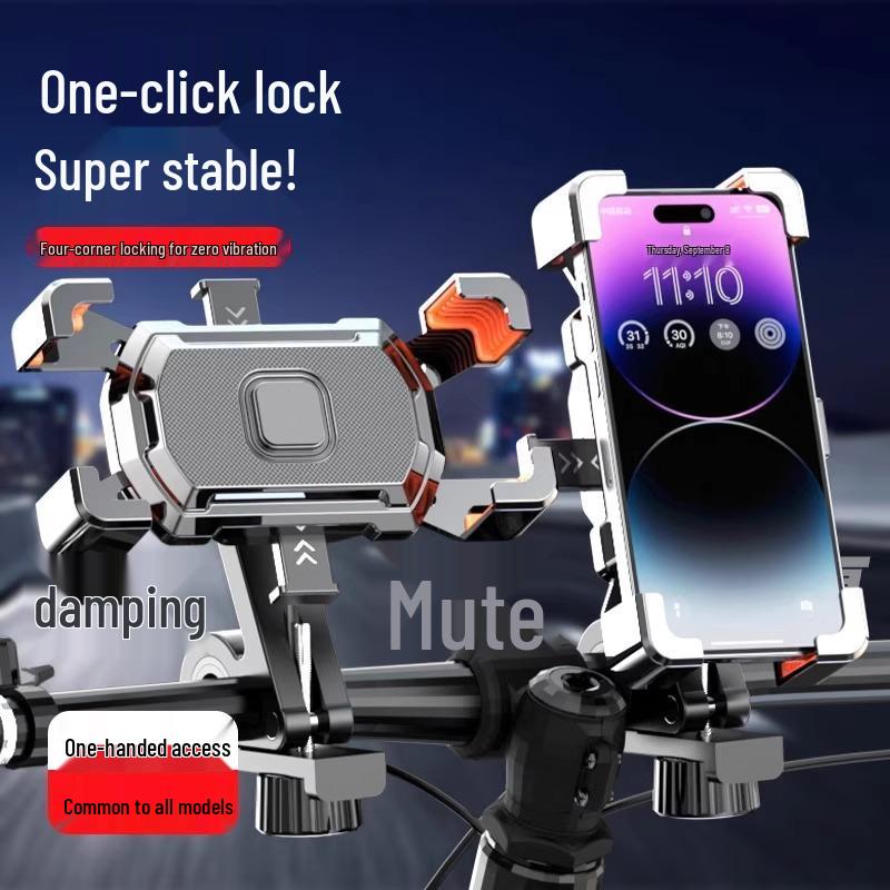 Upgraded Waterproof Anti-Shake Mobile Phone Holder for Electric Vehicles & Bicycles - Ideal for Navigation & Delivery