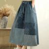 Denim For Casual Skirt Women Versatile Elastic High Waist Long Loose Plus Size Skirt
