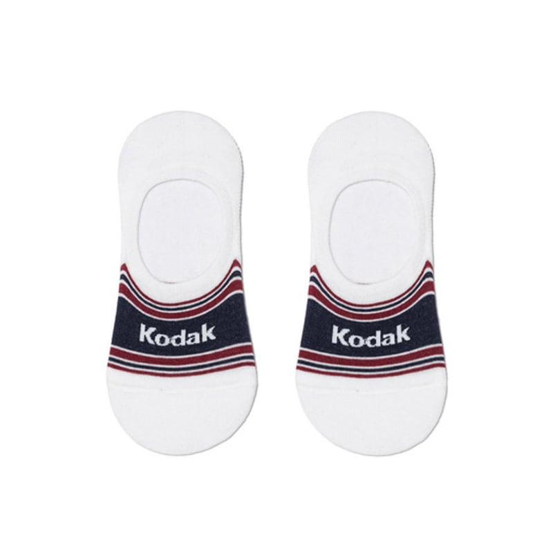 KODAK Apparel Striped Multi No-Show Socks NAVY
