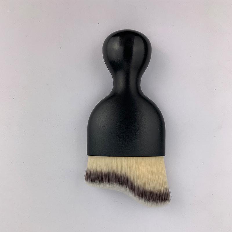 Multifunctional Makeup Brush: Beauty Tool, Car Dust Removal, Curved Wave-Shape, Foundation Applicator
