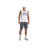 Under Armour Sportstyle Logo Print Loose Dry Training Tank Top Men Tops White 1329589-102