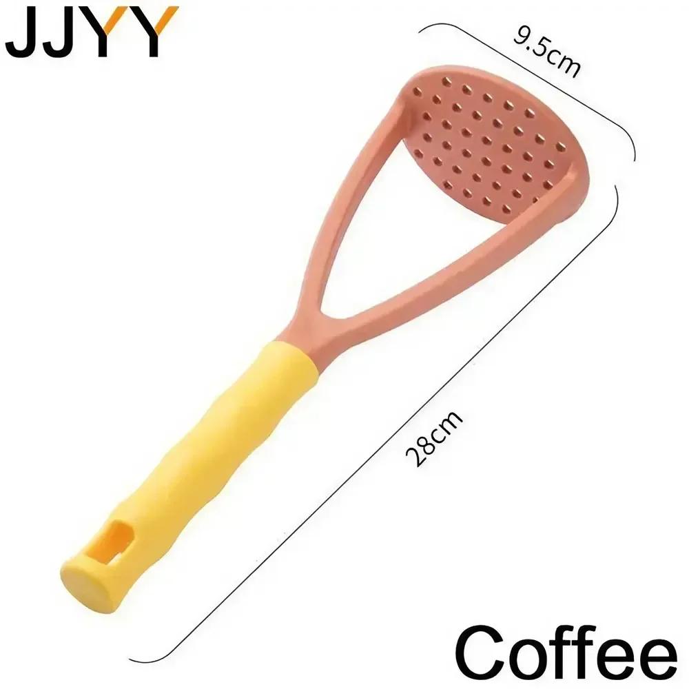 JJYY Potato Masher Home Baby Complementary Food Tools Mashed Potatoes God Plastic Pressure Potato Masher Masher Garlic Masher кофейный