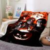 Custom Name Horror Movie Night Party Blanket For Couch Bed Plush Cozy Fuzzy Blanket Super Soft Warm Blankets For Fall And Winter 0916171