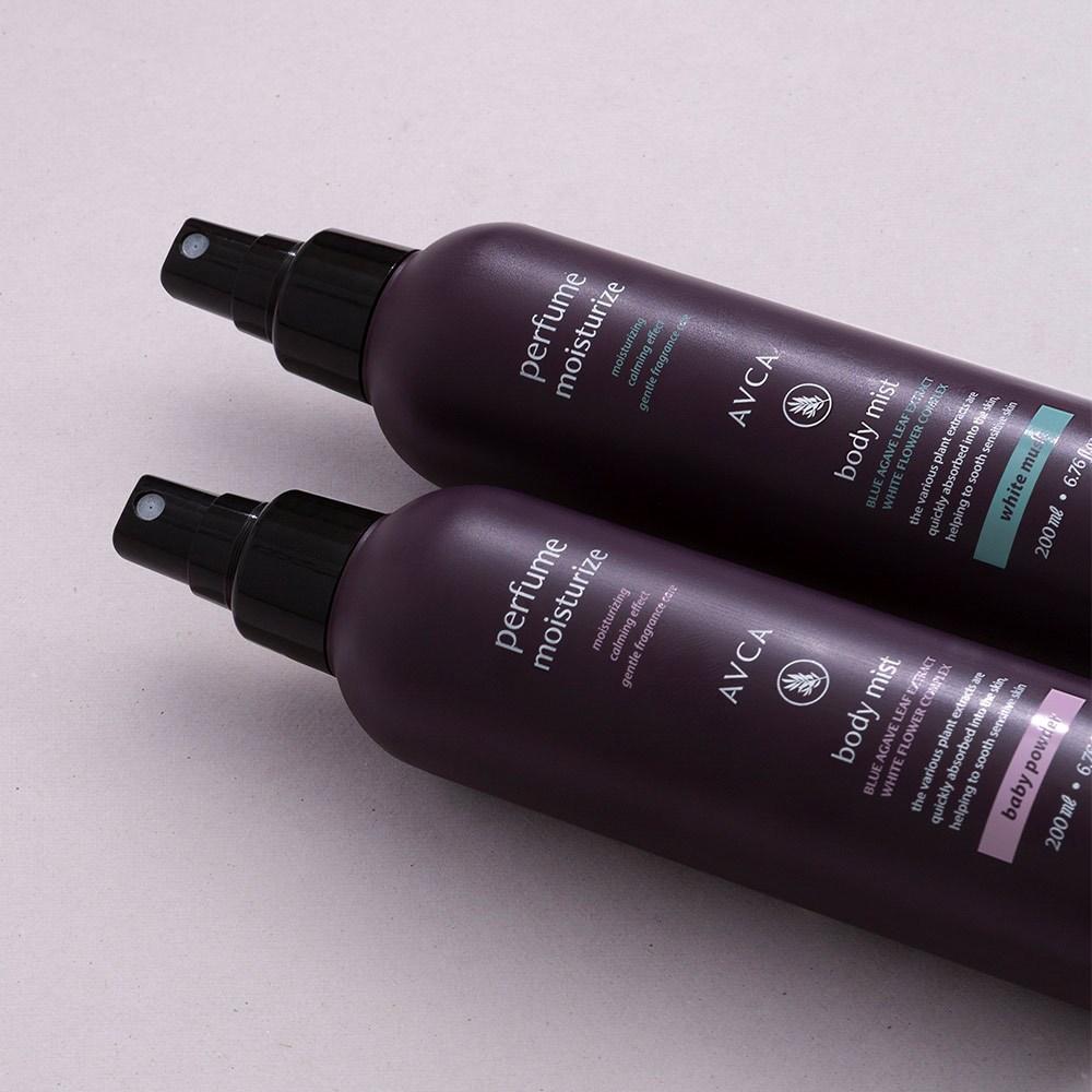 Abka Perfume Body Mist Baby Powder Scent, 200ml, 2 Units