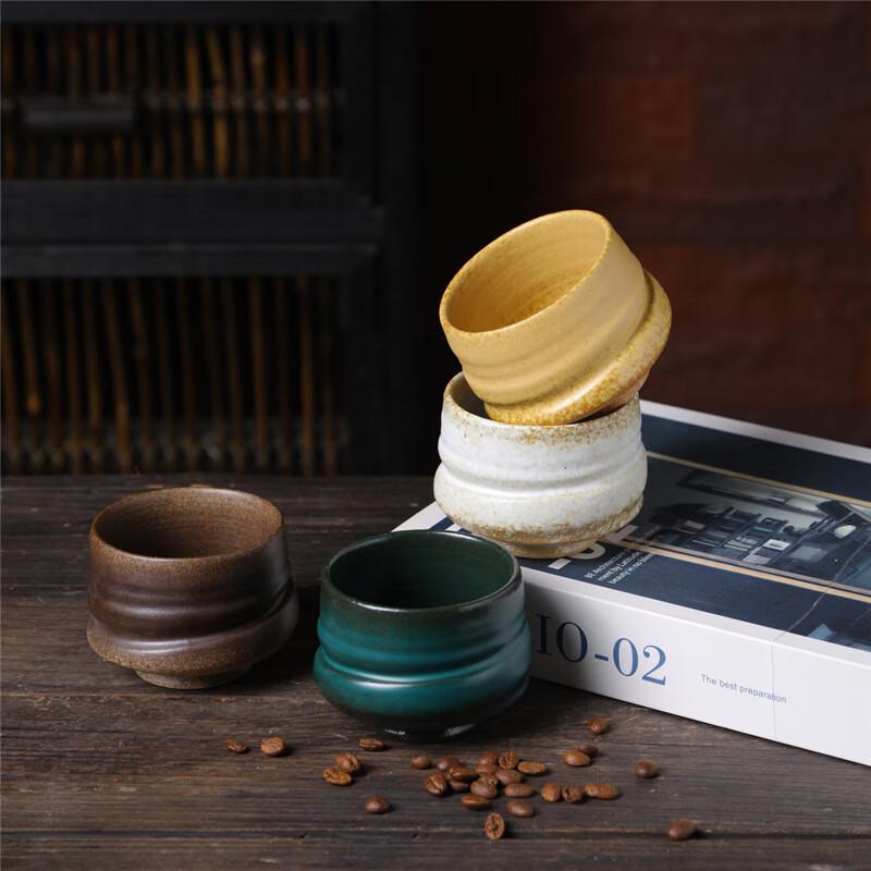 Jimo Retro Ceramic Kiln-Glazed Japanese Teacup