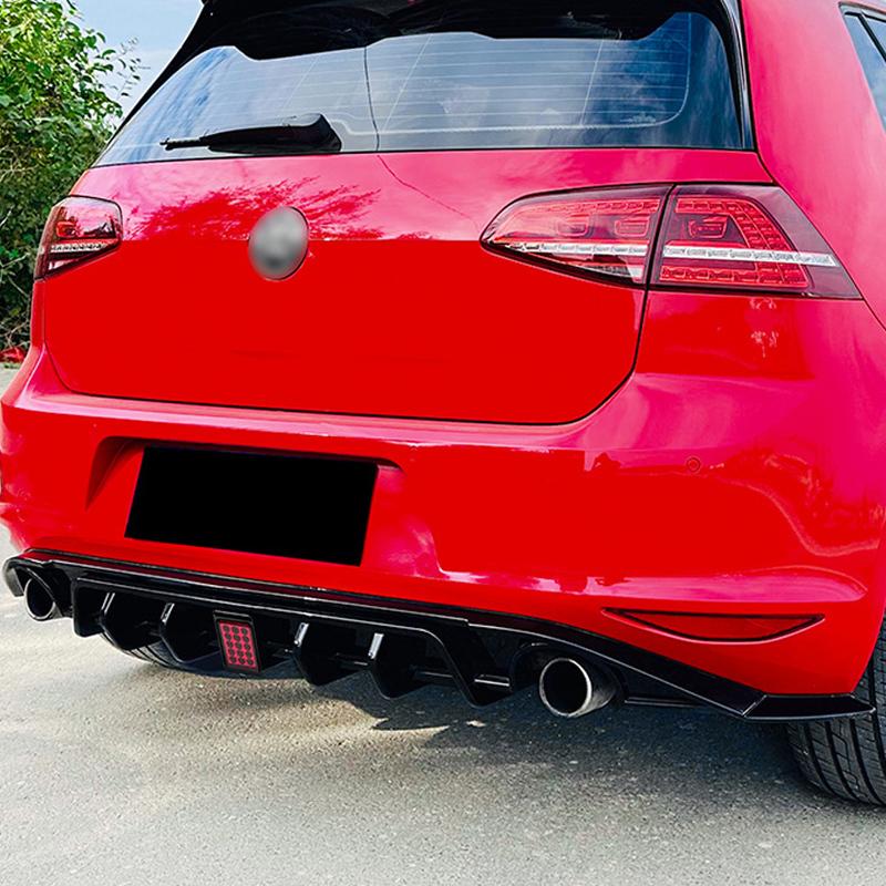 Rear Bumper Diffuser Lip Boot Spoiler Splitter Car Replacement Accessories For Volkswagen Golf 7 MK7 Standard Version 2013-2016