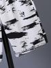 2-delige set voor jongens (Grote kinderen) - Trendy en Coole Graffiti/Inkt Schilderij Print - Eenvoudige en Casual Korte Mouw Top en Short Set voor Lente/Zomer.