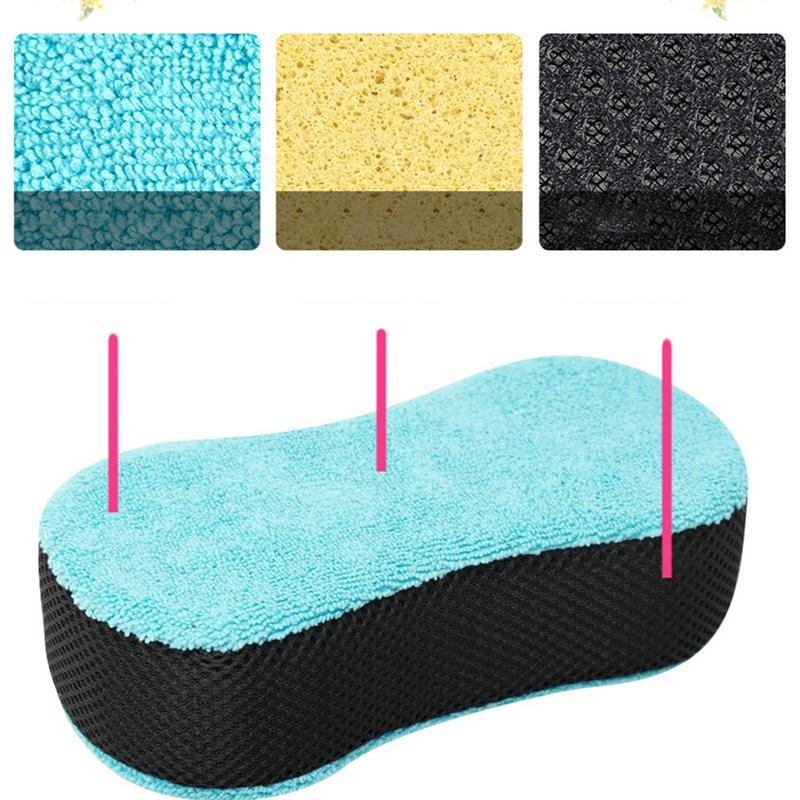 Car Sponges For Washing 2X Automotive Sponges For Car Cleaning Car Wash Sponge Double-sided Household Cleaning Sponges For Home