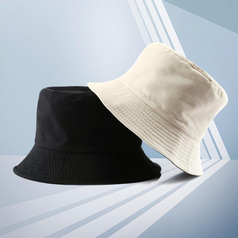 Double-sided Bucket Hat Embroidery Trendy Brand Street Hat Fashion Versatile Couple Sunshade Basin Hat Men