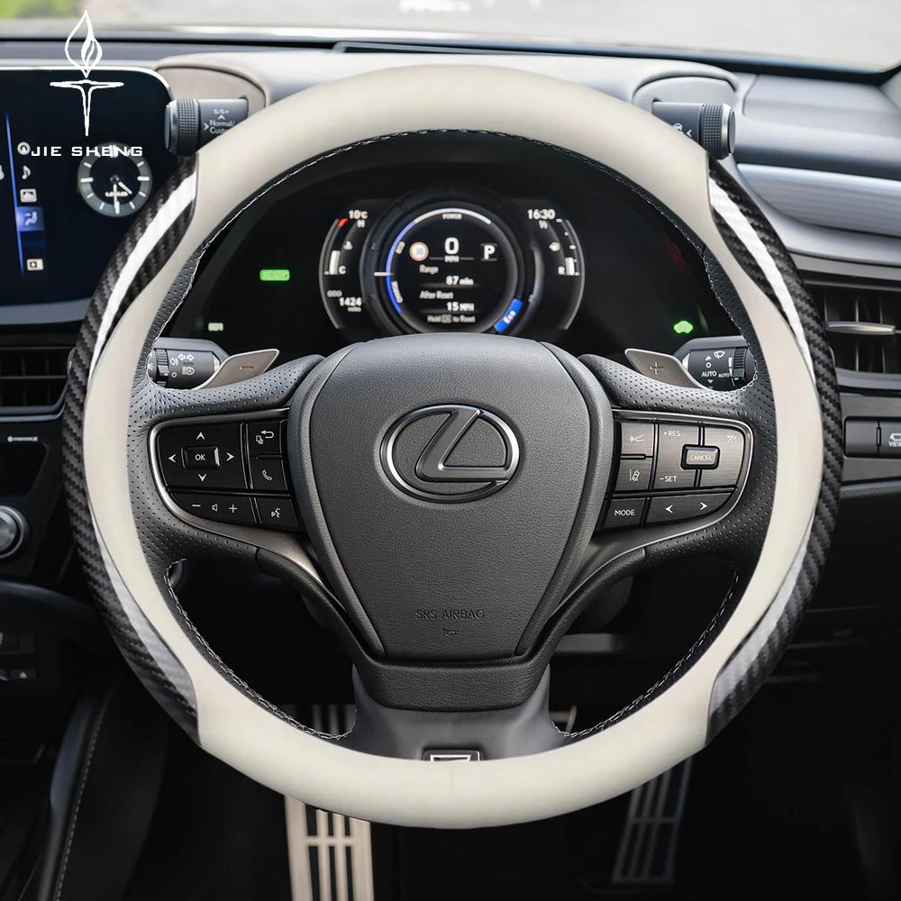 Carbon Fiber Leather Car Steering Wheel Cover For Lexus NX RX GS GX IS LS LX RC ES UX CT200h ES300 RX330 RX300 GS300 IS250 IS200
