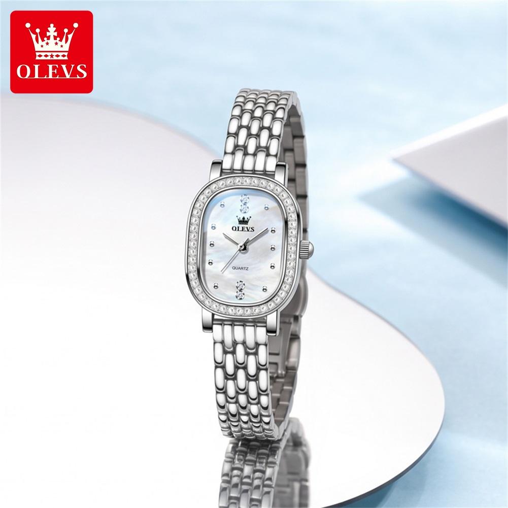 OLEVS 5697    Fashion Casial  Luminous Diamond Bracelet Fashion Simple Highly Waterproof Lady Woman Quartz Watch
