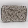 Silber/Weiß Strass Abendtaschen Diamant Hochzeit Brauttaschen Damen Handy Kette Kristall Handtaschen Neuankunft Taschen